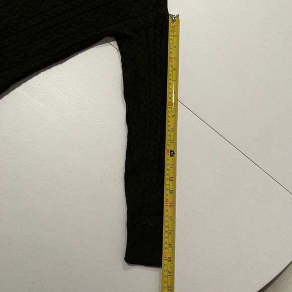 American Eagle Outfitter Womens Dark Green Sweater Knitted Size Medium - Picture 6 of 11